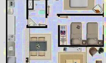 Imagem 7: Apartamento para aluguel com 65 metros quadrados com 2 quartos em Centro - Camaçari - BA