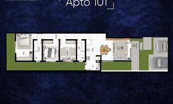 Imagem 4: Apartamento com 3 dormitórios à venda, 82 m² por R$ 547.000 - Res Casa Nova - Ambrósio - G