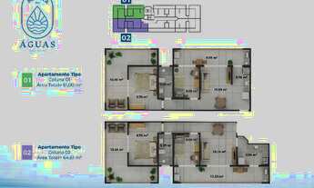 Imagem 5: Condomínio Riviera das Águas Cabo Frio - Apto 1 ou 2 quartos com varanda gourmet