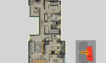 Imagem 2: Apartamento para venda tem 92 metros quadrados com 3 quartos em Santa Mônica - Uberlândia