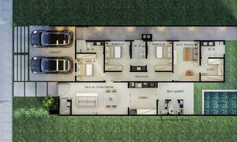 Imagem 2: #x27;Vendo Casa Térrea com 04 Suítes em Condomínio Fechado na Ponta Negra'