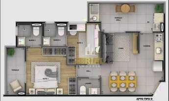 Imagem: Apartamento com 2 dormitórios à venda