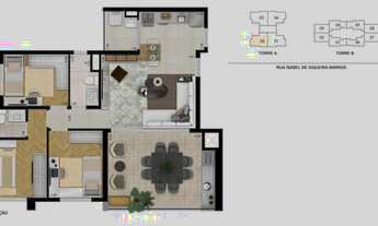 Imagem 5: Apto. com depósito, 2 vagas e sacada gourmet