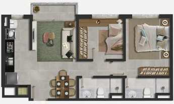 Imagem 4: Apartamento com 2 dormitórios à venda, 73 m² por R$ 710.000,00 - Passo d'Areia - Port