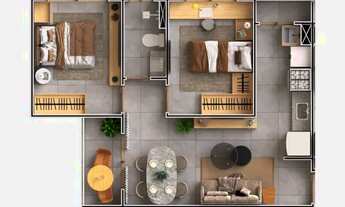 Imagem 4: Apto de 2 dormitórios no Complexo Mosaico