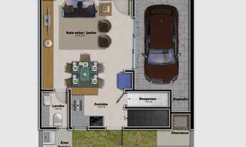 Imagem 4: TS Casa com 3 quartos sendo 1 suíte-Capim Macio