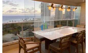 Imagem 2: APARTAMENTO NORTE SUL 142m² MOBILIADO 4 QUARTOS 2 SUÍTES VARANDA VISTA MAR 2 GARAGENS VEND