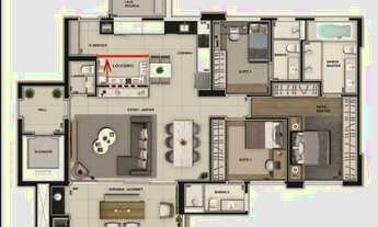 Imagem 6: Apartamento no edif. The Edge - andar alto