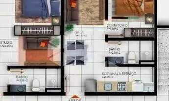 Imagem 3: Apartamento em Construção à Venda em Camobi Santa Maria com 2 quartos e Vaga de Garagem