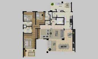 Imagem 5: Apto À VENDA 3 SUÍTES (4 DORMS. 172 M² PRIVATIVOS