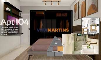 Imagem 3: Apartamento com 1 quarto (suíte) à venda, 62m² por R$ 307.341,02 - Centro - São Pedro da A