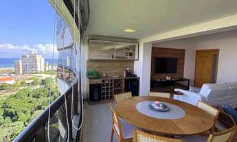 Imagem 2: Apartamento para locação em Patamares com 3 quartos vista mar e mobiliado