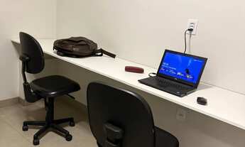 Imagem 7: Quarto mobiliado com armário, ar-condicionado e frigobar - Marta Helena - Uberlândia