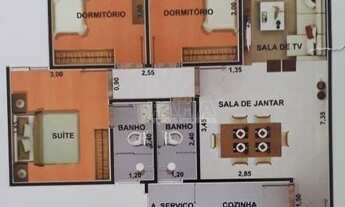 Imagem 2: Apartamento à venda, 77 m² por R$ 374.500,00 - Residencial Paris - Paulínia/SP