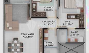 Imagem 2: Apartamento à venda, 2 quartos, 1 suíte, 2 vagas, Ingleses do Rio Vermelho - Florianópolis