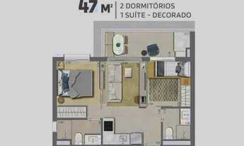 Imagem 5: Apartamento à venda, 47 m², 2 Dormitórios, 1 Suíte, 1 Vaga