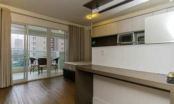 Imagem 2: Apartamento mobiliado Para Alugar no Brooklin 33m², Lazer Completo - 1 Vaga de Garagem