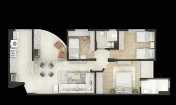 Imagem 6: Área privativa , 03 quartos , ponto com acesso para Av Francisco Sales e Av Contorno