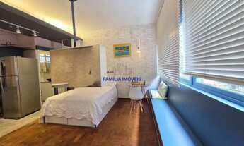 Imagem 2: Apartamento kitnet à venda mobiliado 1 quadra da praia 1 vaga