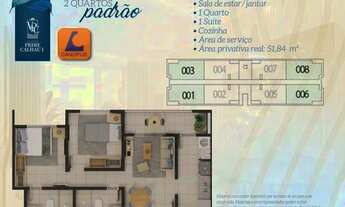 Imagem 7: 001// Apartamento com 2 quartos sendo 1 suite