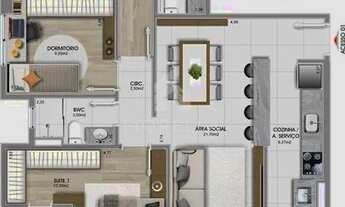 Imagem: Apartamento 03 dormitórios 02 suítes em