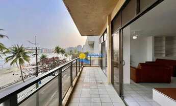 Imagem 2: Apartamento frente mar com sacada Pitangueiras Guarujá