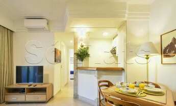 Imagem 6: Flat mobiliado no Itaim Bibi com 1 dormitório com vista para Avenida Faria Lima disponível