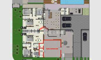 Imagem 3: Sala comercial em Rua Corretor Aldo Pereira da Costa - Meia Praia - Navegantes/SC