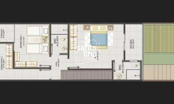 Imagem 3: Casa financiável, com 3 dormitórios à venda em loteamento planejado no Campeche em Florian