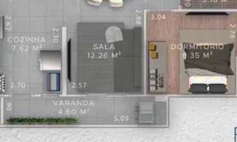 Imagem 4: Flat em obra, localizado bairro Boqueirão, Praia Grande-SP