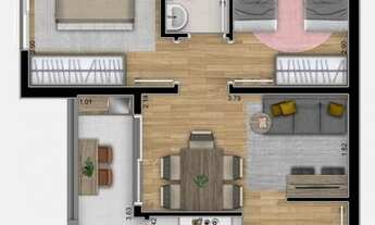 Imagem 7: Apartamento a venda de 34 m com 2 quartos e perto do metro Vila Tolstoi na Vila Ema - São