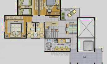 Imagem 3: Cobertura duplex Edifício Barcelona com 3 quartos, suíte e 2 vagas