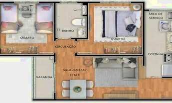 Imagem 6: Apartamento para Venda em Cabedelo, Ponta de Campina, 2 dormitórios, 1 suíte, 1 banheiro