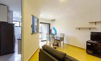 Imagem 2: Apartamento Mobiliado com 1 dormitório para alugar, 55 m² por R$ 5.000/mês - Vila Olímpia