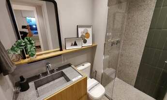 Imagem 5: APTO COM 2 DORMS/C OPÇÃO DE SACADA /C OPÇAO DE VAGA / PISO NOS DORMS/ EM FRENTE ESTAÇÃO