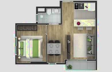 Imagem 10: Apartamento para venda possui 34 metros quadrados com 1 quarto em Centro - Curitiba - PR