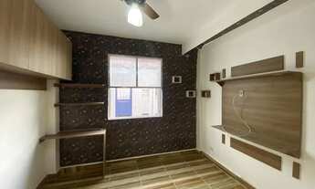 Imagem 4: Kitnet na quadra da praia em São Vicente, com armários, portaria 24h, vaga para moto