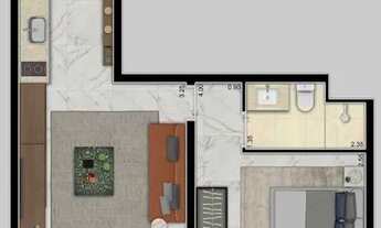 Imagem 6: Apartamento com 1 dormitório, 40 m2 - Moema - São Paulo/SP