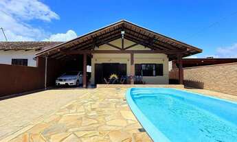 Imagem 2: Casa com Piscina, 3 dormitórios à venda, 140 m² por R$ 570.000 - Coroados - Guaratuba/PR