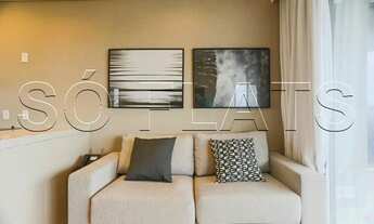 Imagem 6: Flat para locação completamente mobília completa em Pinheiros e próximo da Av Brig. Faria