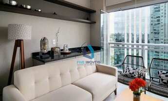 Imagem 2: Apartamento com 1 dormitório à venda, 66 m² por R$ 1.350.000,00 - Brooklin Paulista - São