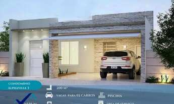 Imagem 1: Casa Térrea Com 04 Suítes, Cond. ALPHAVILLE 3, Terreno + Planta Personalizada +Construção