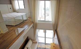 Imagem 2: Loft duplex Mobiliado com acabamento nobre, prédio auto padrão neoclássico com lazer compl