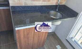 Imagem 2: Apartamento com 2 dormitórios para alugar, 65 m² por R$ 3.870,00/mês - Campestre - Santo A