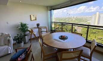 Imagem 4: Apartamento para locação em Patamares com 3 quartos vista mar e mobiliado