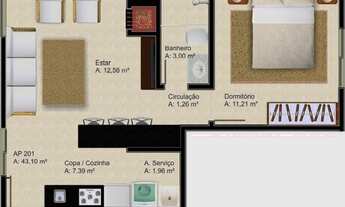 Imagem 2: Apartamento para venda, 1 quarto emIngleses do Rio Vermelho - Florianópolis - SC