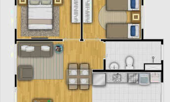 Imagem: São Mateus 2 Dorms 49mts