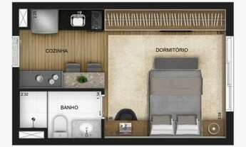 Imagem 3: Apartamento à venda 25m² com 1 dormitório no Tatuapé