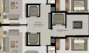 Imagem 2: Unidade NASCENTE - andar alto - 3 suítes - sacada gourmet - alto padrao