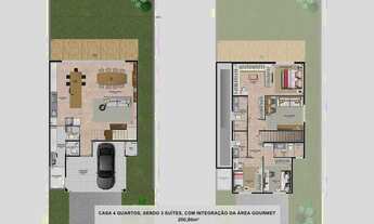 Imagem 3: Ágio Casa Jardins Parma 4 quartos, 3 Suítes, 201 m² área construída R$ 210.000,00